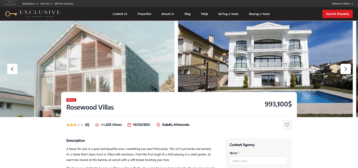 Property Detail Page